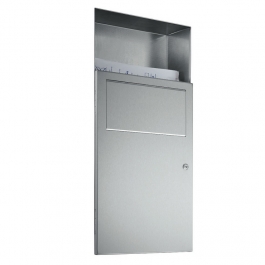 Fire Resistant Recessed Sanitary Bin 5L | Prestige Washrooms