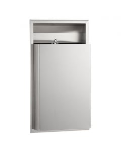 Recessed Waste Bin 45.4L Bobrick image on a white background - B3644