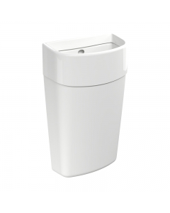 Myriad White 25 Litre Waste Bin Full Veiw