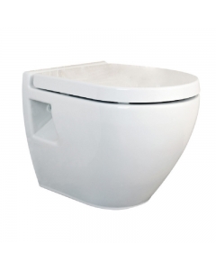 Nuie Provost Round White Wall Hung Pan Without Seat