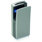 Genwec Brushed Stainless Steel Bladeflow 2 Hands in Hand Dryer - 1650W close up image on a white background - GW01180401