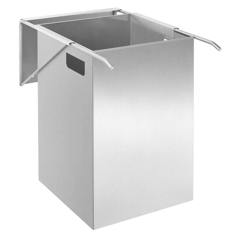 Prestige  Stainless Steel Waste Bin 40 Litres Under Counter Inage on a plain background -  WP188/DP5608