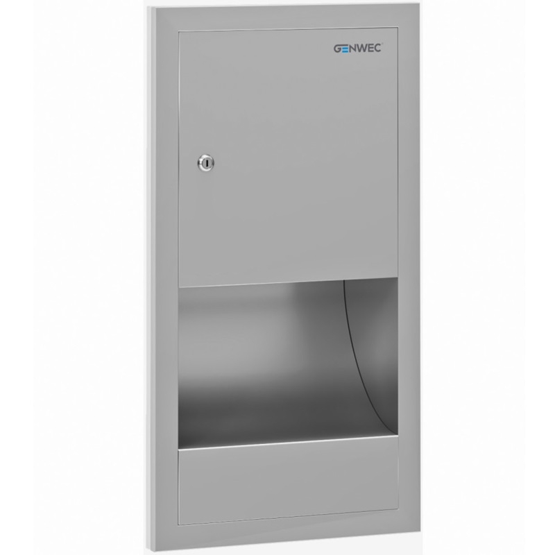 Genwec Stainless Steel Brushless Built in Hand Dryer on a white background GW09120401