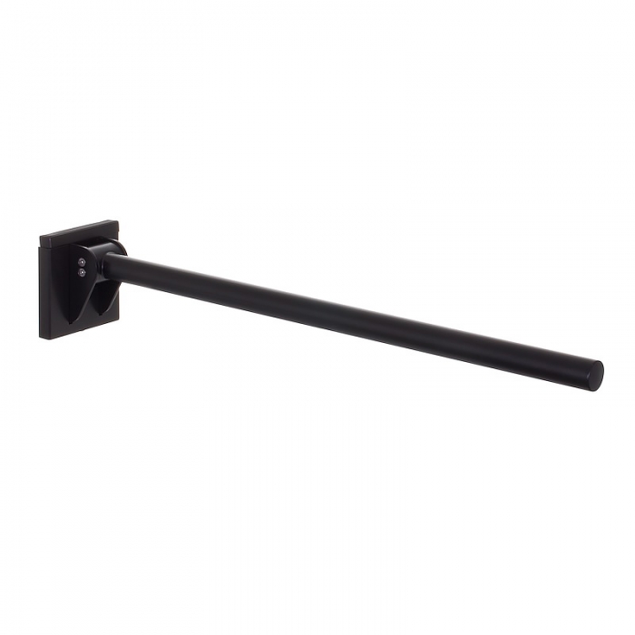 Contemporary Arm Friction Hinged Grab Rail- Matt Black