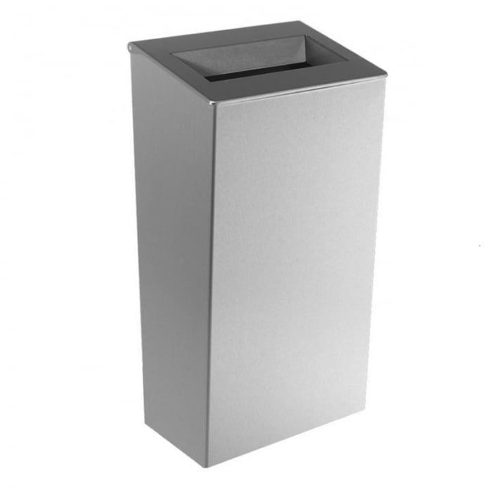 Prestige Brushed Stainless Steel 30 Litre Wastebin on a white background 78202SS