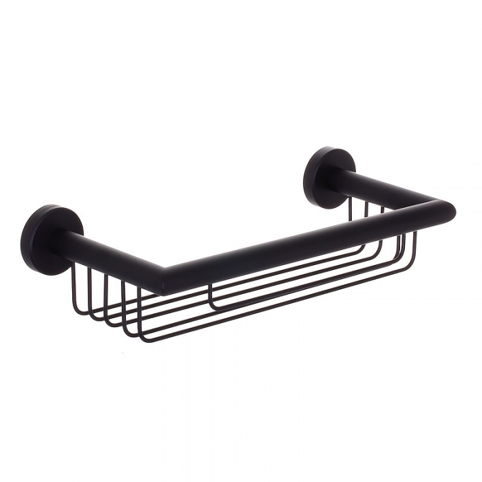 Genwec Nimbus Matt Black Shower Basket