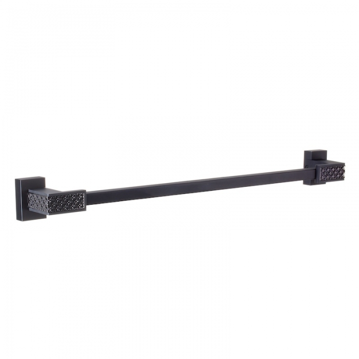 Black Lattice Towel Bar